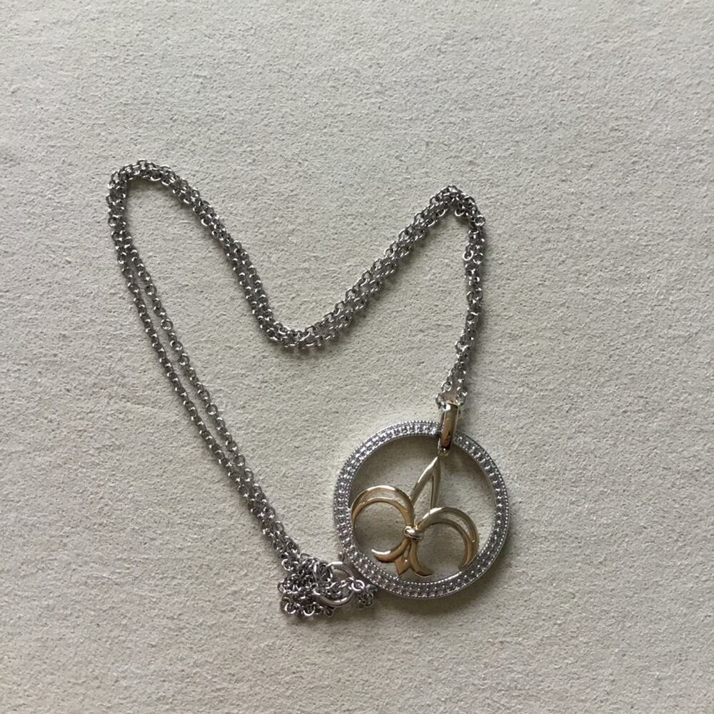 Sterling Silver Crystal Rocket Necklace - Picture 5 of 8